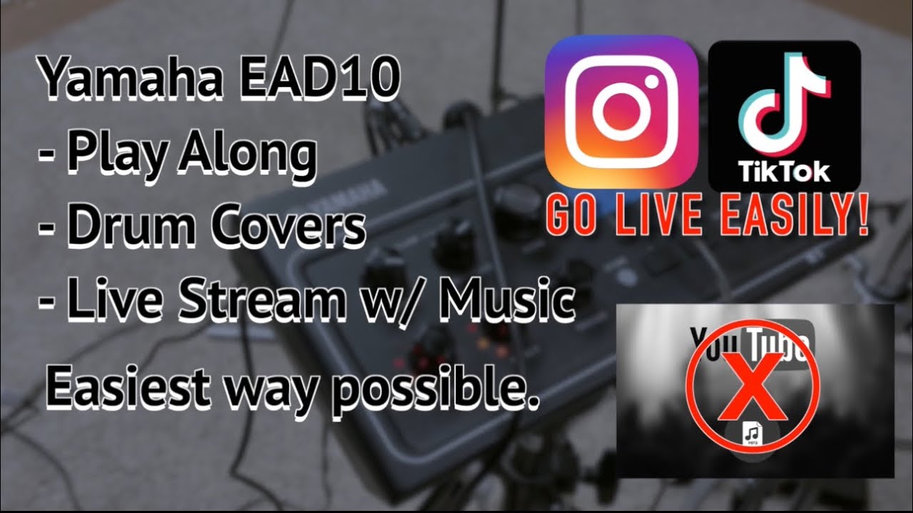 Easiest way to make Drum cover videos with the Yamaha EAD10 - No YT to MP3 Needed!