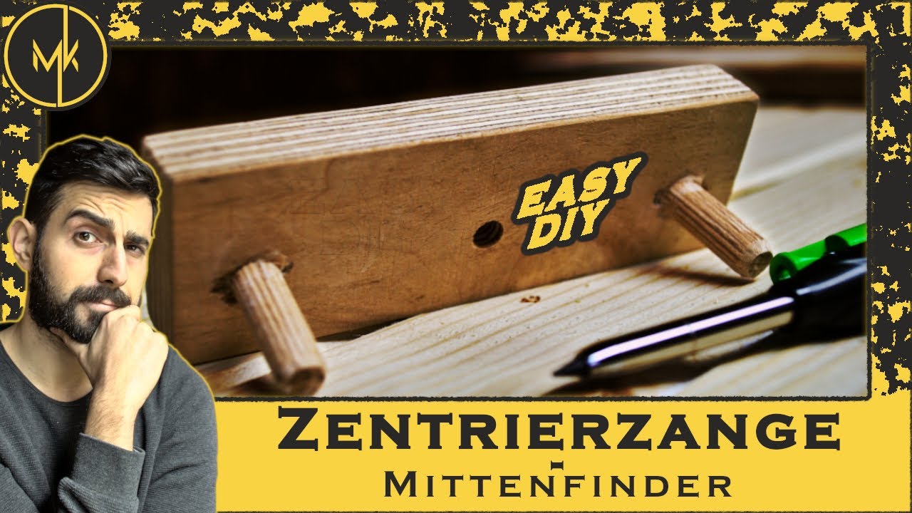 Mitte anzeichnen leicht gemacht mit dem selbstgebauten Mittenfinder