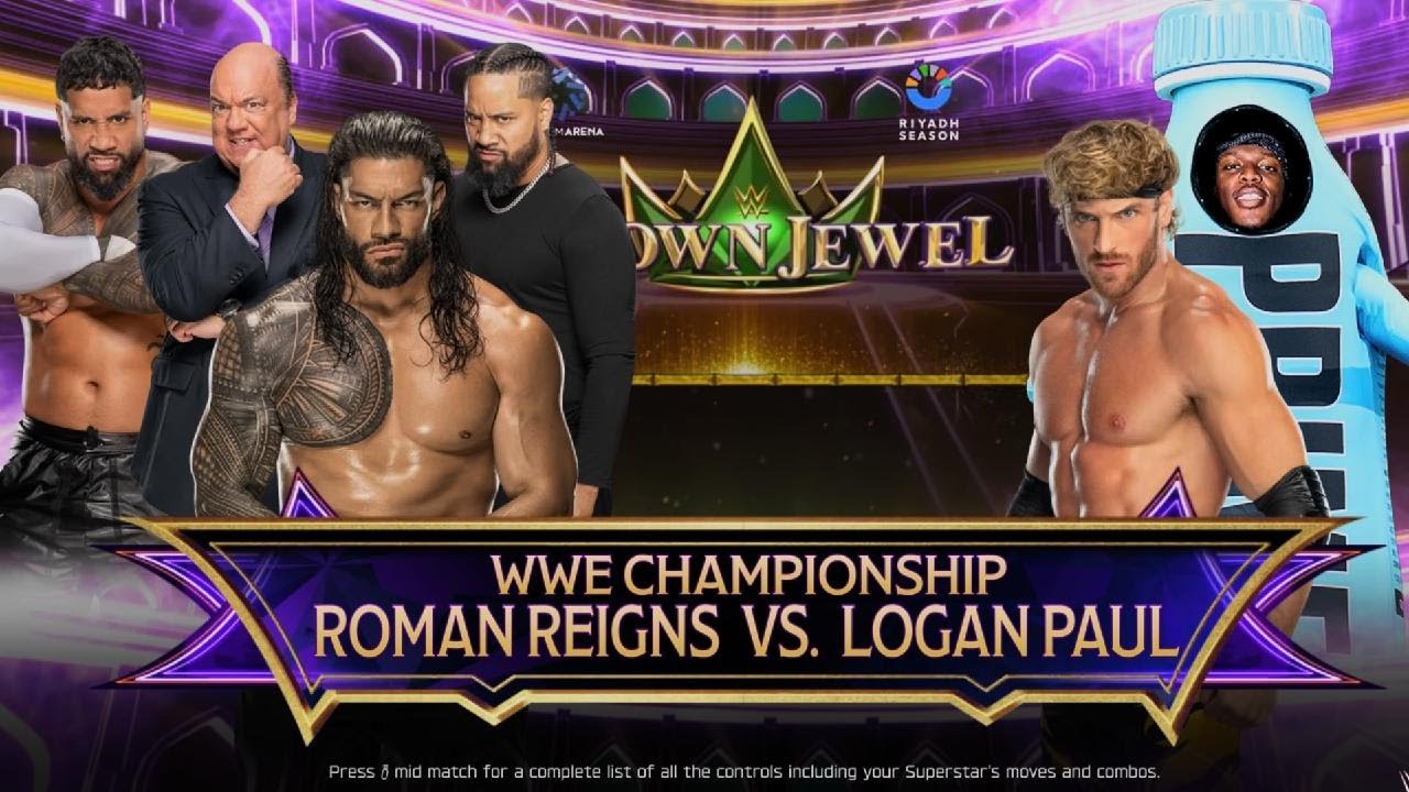 WWE 2K25 Roman Reigns VS Logan Paul