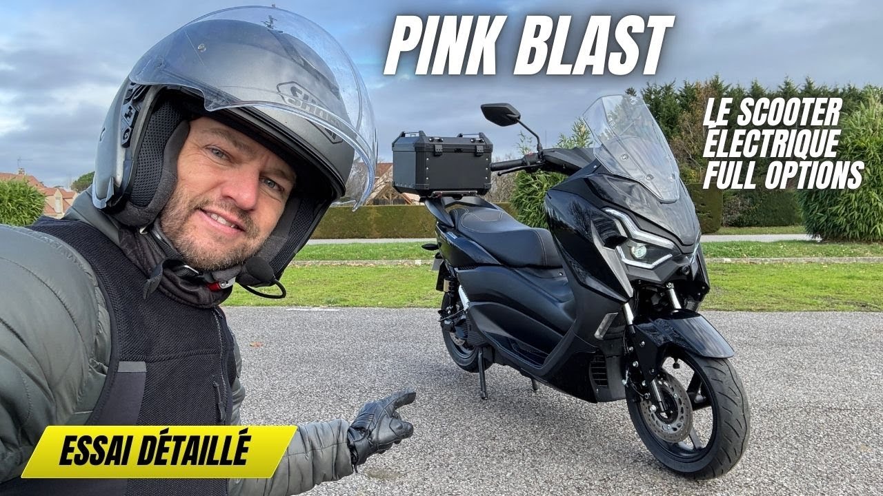 PINK BLAST le scooter électrique toutes options ESSAI détaillé
