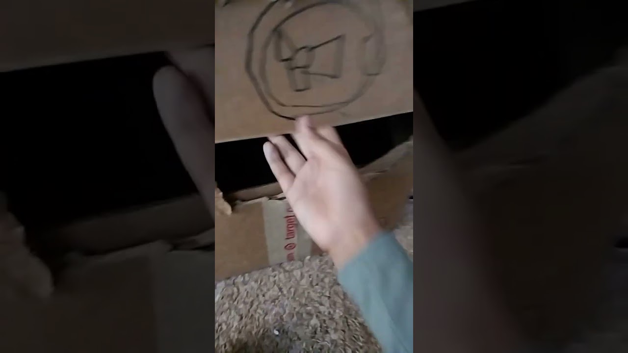 cardboard indesit washing machine  (prank)