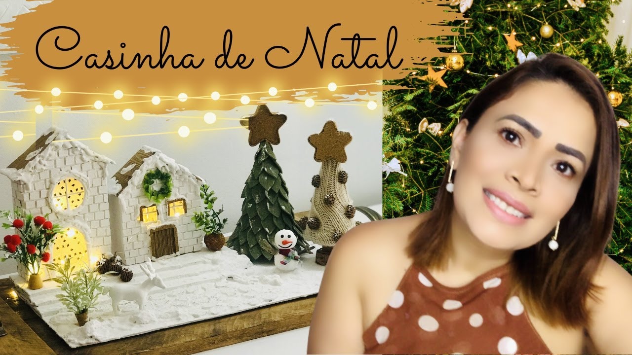 Diy Casinhas De Natal Com Papelão / Decoração De Natal 2022