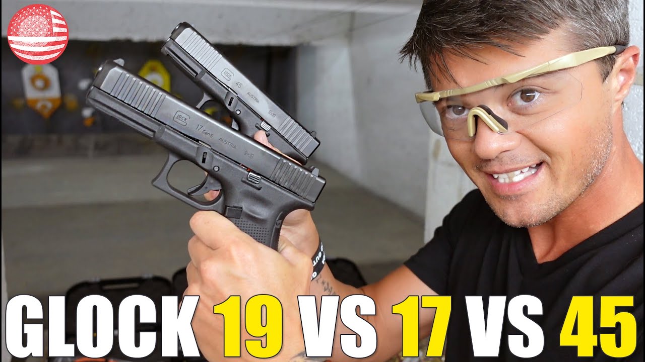 Glock 17 против Glock 19 против Glock 45 (ЛУЧШИЙ 9-мм Glock)