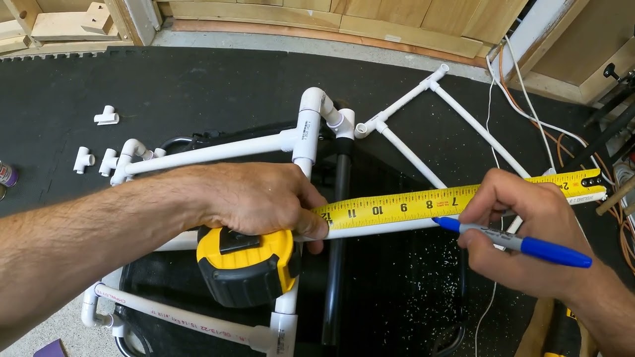 Building the PVC seat riser for the Hobie Passport kayak