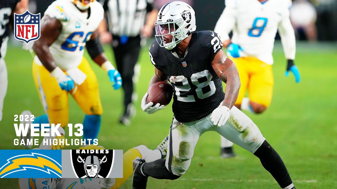 Los Angeles Chargers vs. Las Vegas Raiders | 2022 Week 13 Game Highlights