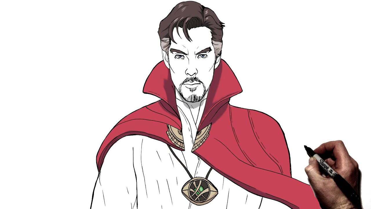 Как нарисовать Доктора Стрэнджа | Шаг за шагом | Marvel