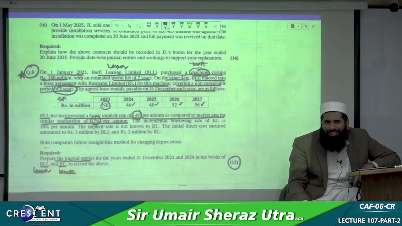 CAF 6 Sir Umair Sheraz Lecture 107 PART 2