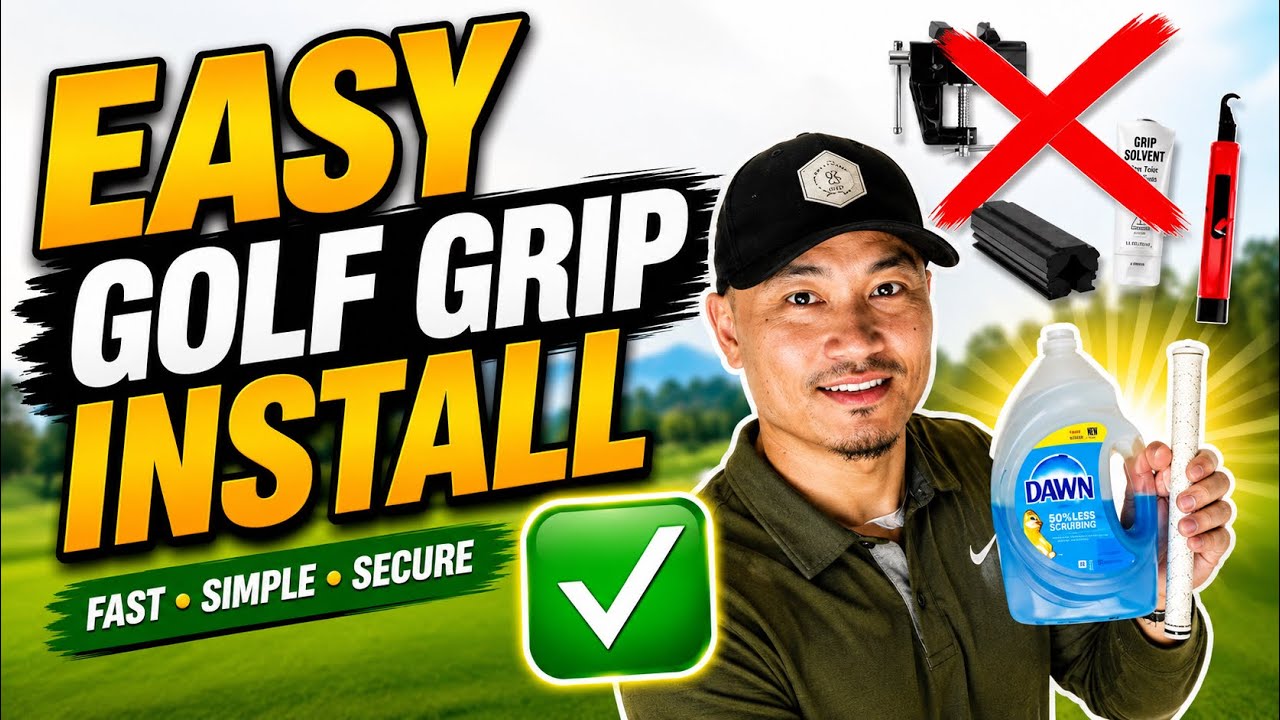 Установить Golf Grip быстро и легко с помощью средства для мытья посуды Dawn