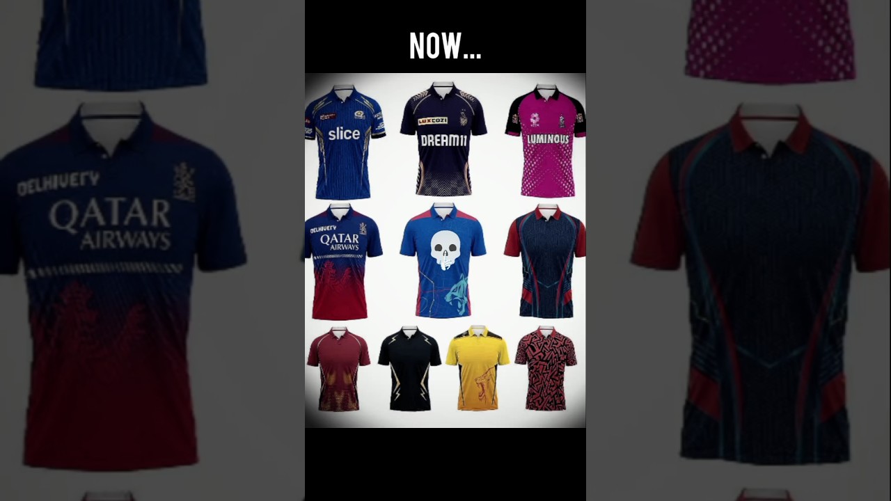 IPL 2025 all team jersey 💀 #shorts #cricket