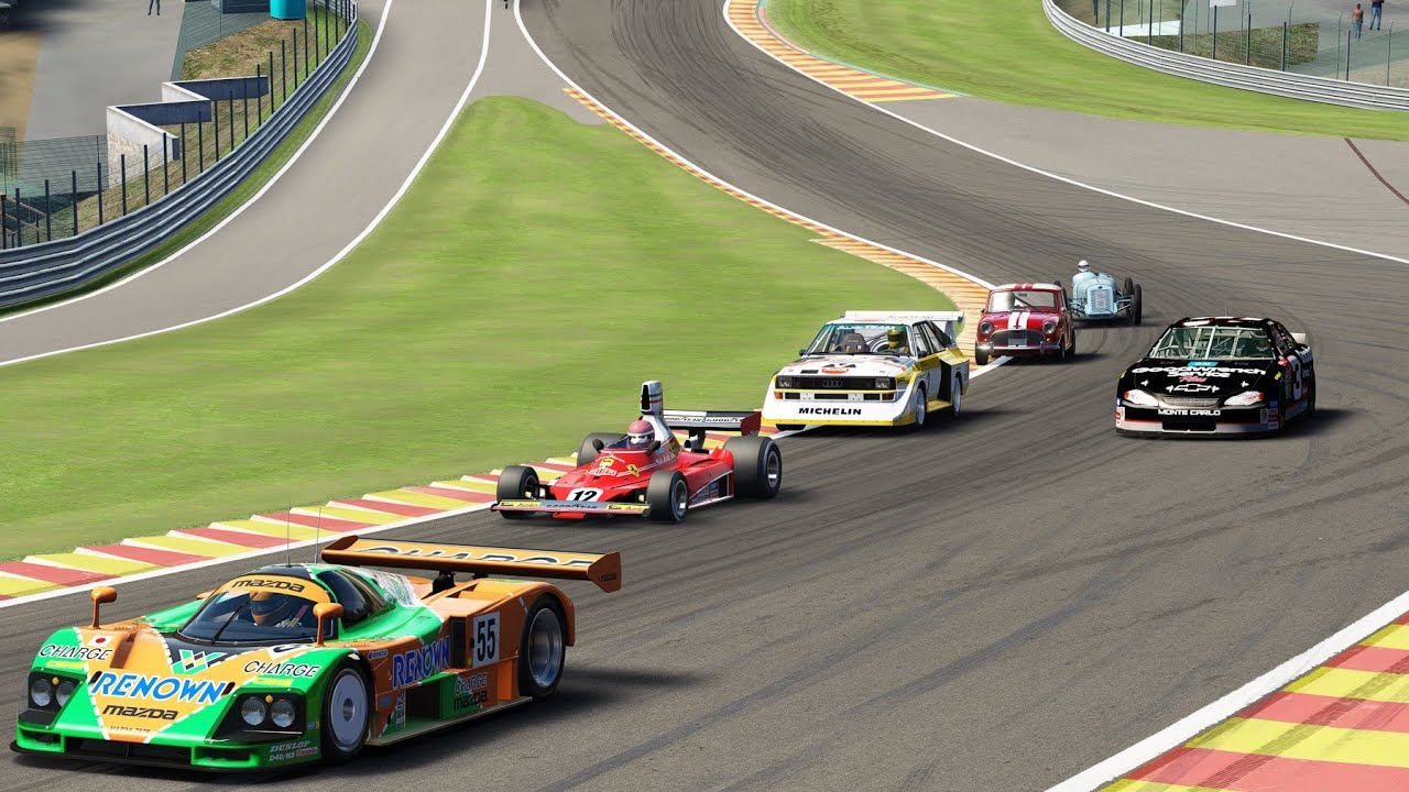 Which OLD RACE CARS Can Take EAU ROUGE FLAT OUT?