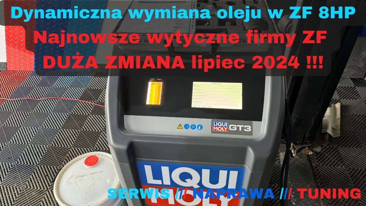 Dynamiczna wymiana oleju w BMW ZF 8HP - Najnowsze wytyczne firmy ZF lipiec 2024 - DUŻA ZMIANA !!!