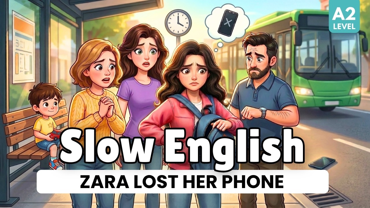 Zara Lost Her Phone | A2 Conversation Practice