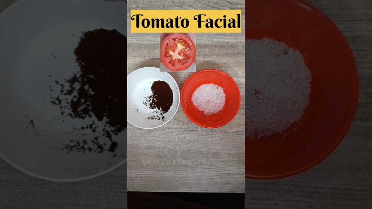 Tomato Coffee Scrub for Glowing Skin. #tomato #skincare #glowingskin #coffee  #skin #scrub