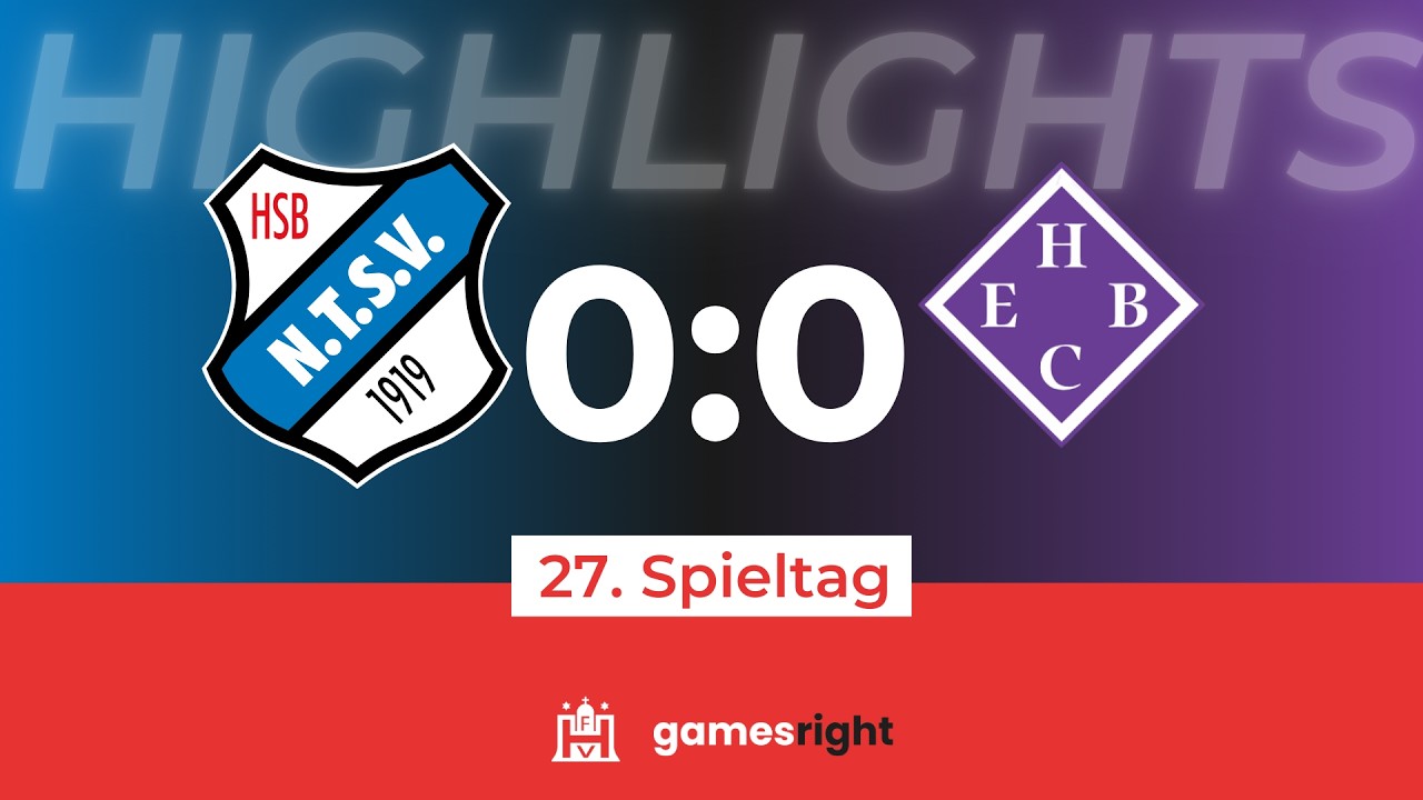 Highlights 27. Spieltag Gamesright Oberliga Hamburg Niendorfer TSV - HEBC
