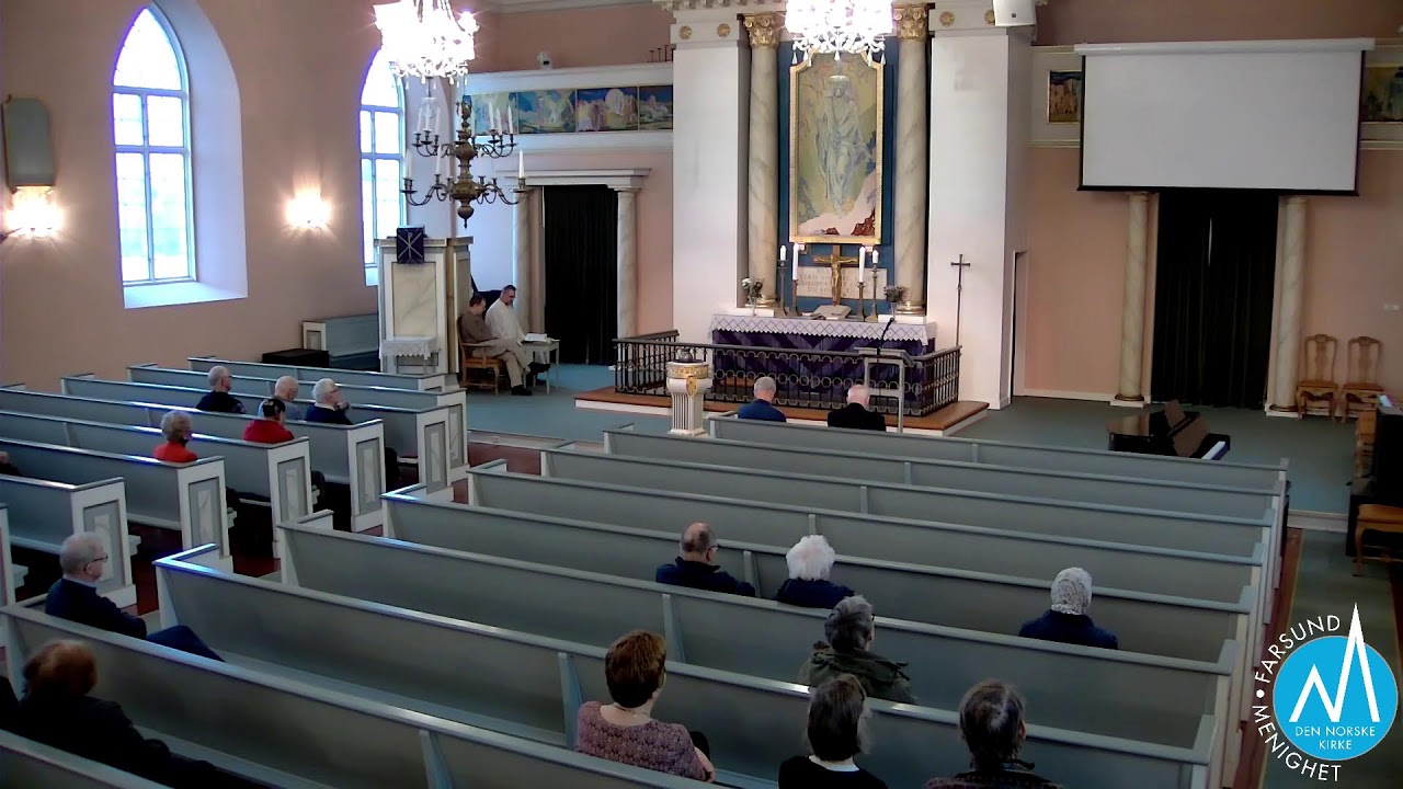 Velkommen til gudstjeneste på 3. s. i fastetiden i Frelserens kirke, Farsund, 08.03.26 kl 11:00!