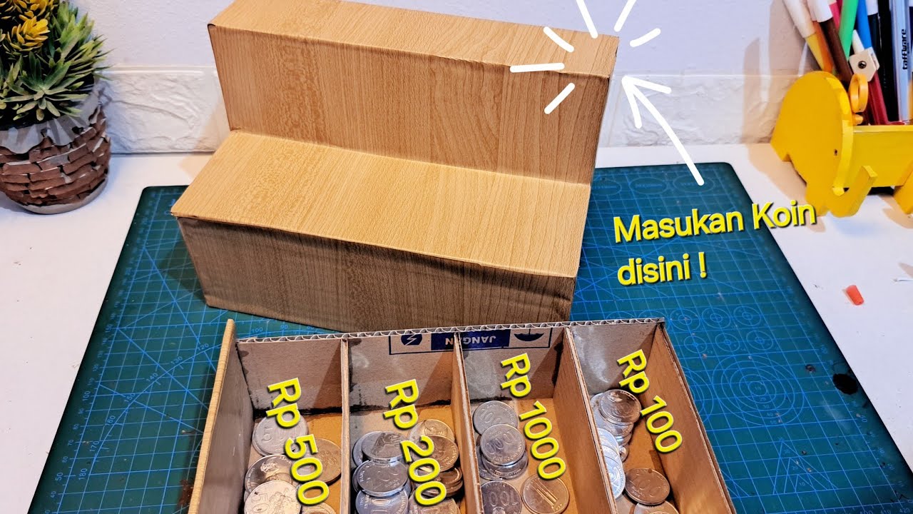 Cara membuat CELENGAN pemisah UANG KOIN !!