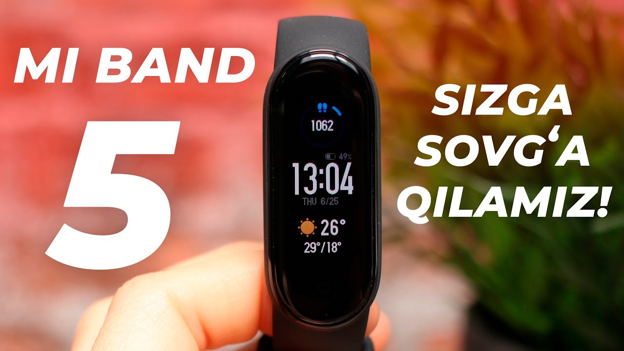 MI BAND 5 SOVG'A QILAMIZ!