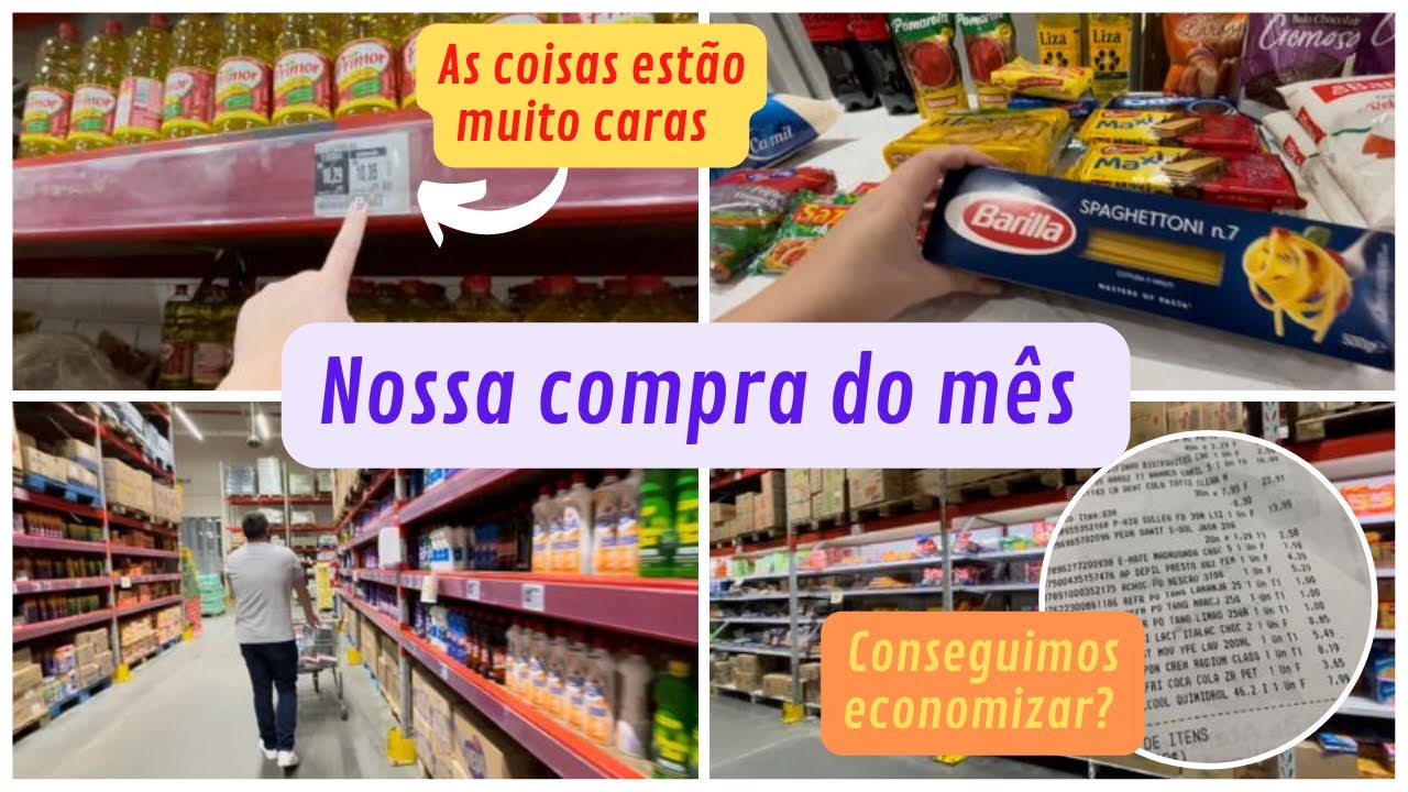 COMPRA DO MÊS DE ABRIL | MERCADO ATACADISTA | COMPRAS PARA UM CASAL