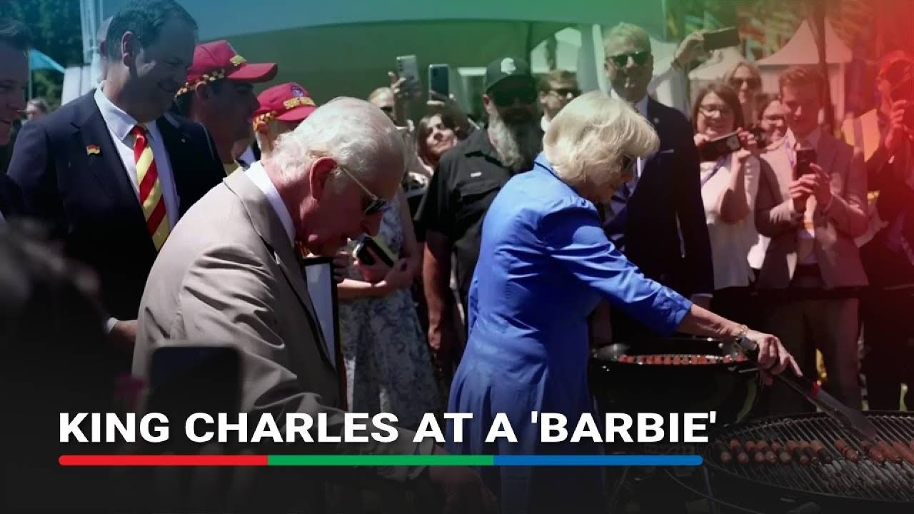 King Charles and Queen Camilla on the grill at Australian community barbecue | ABS-CBN News