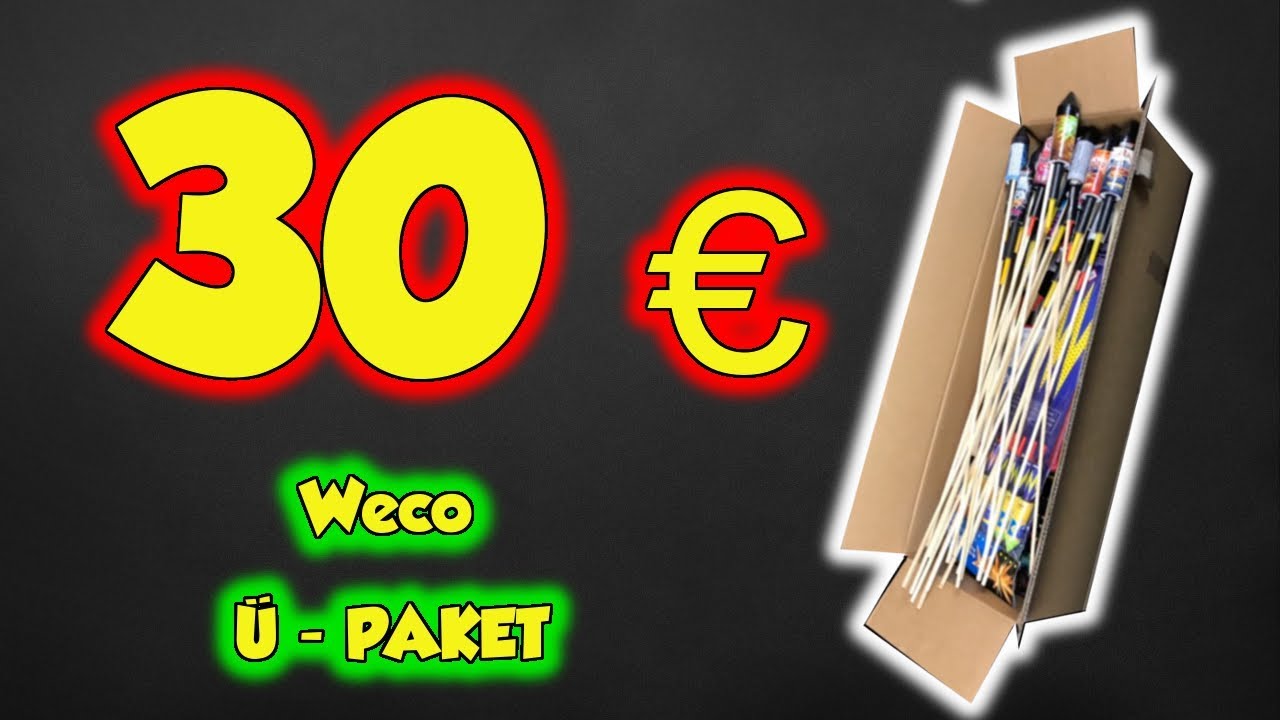 Weco Ü Paket 30 Euro Unboxing 2018 / 2019 | Überraschungspaket vom  Werksverkauf | #ProfessorPyro