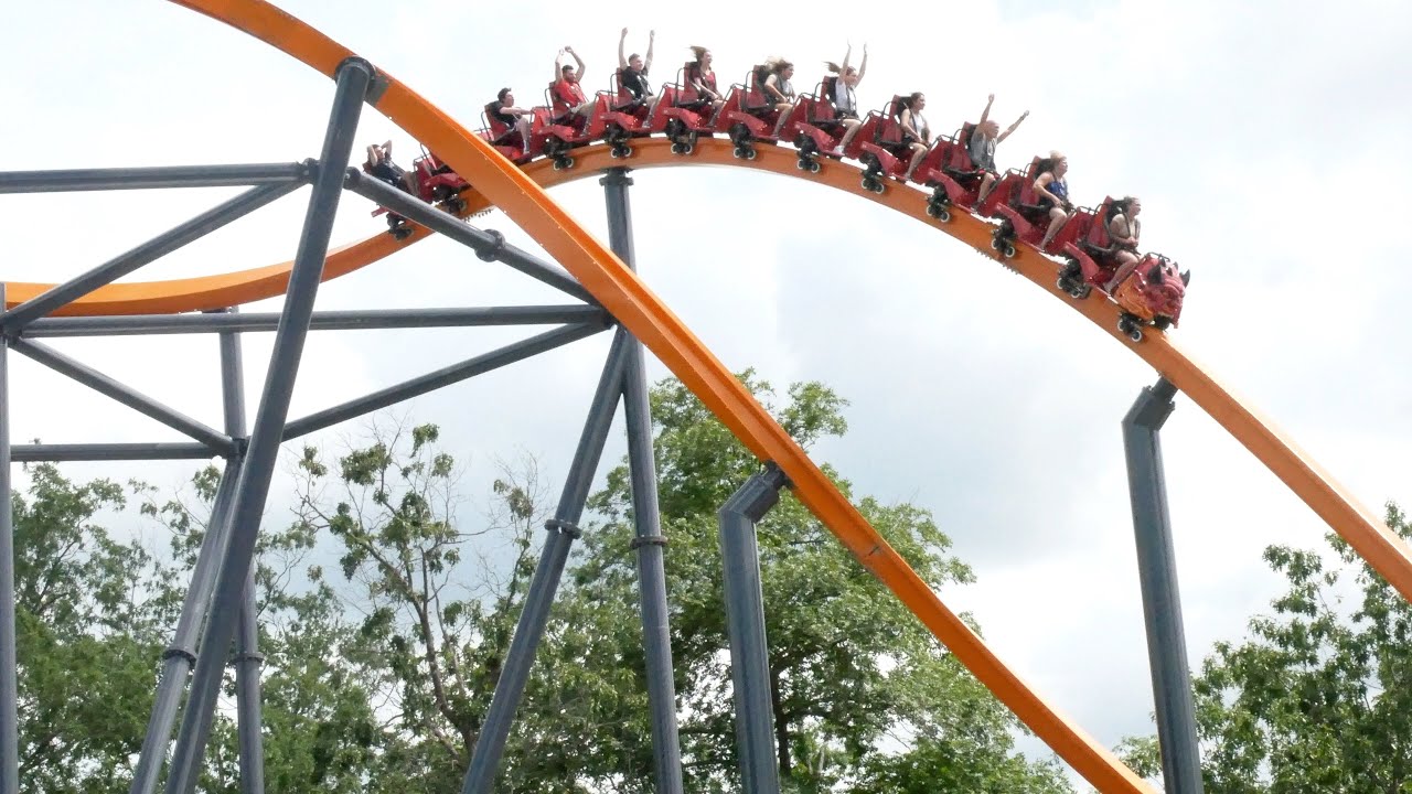 Jersey Devil Coaster 4K Offride Footage Six Flags Great Adventure