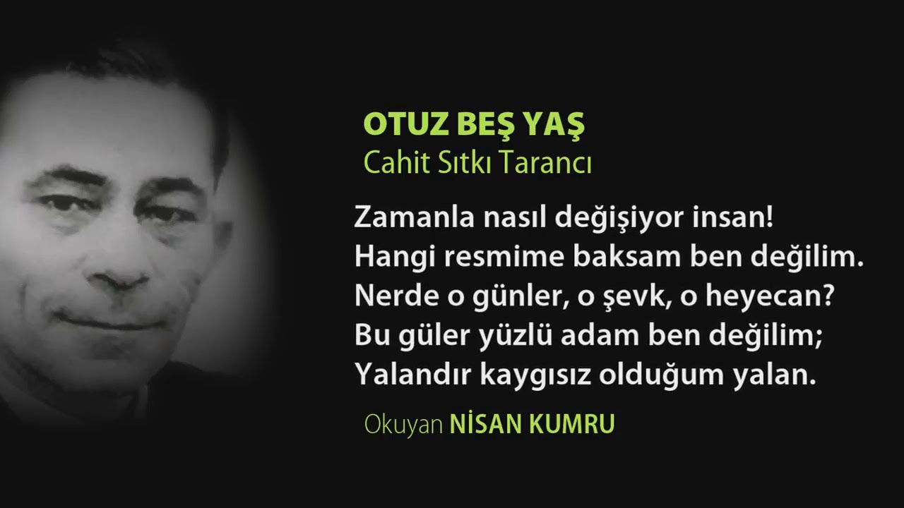 OTUZ BEŞ YAŞ ŞİİRİ | (Seslendiren: Nisan Kumru)