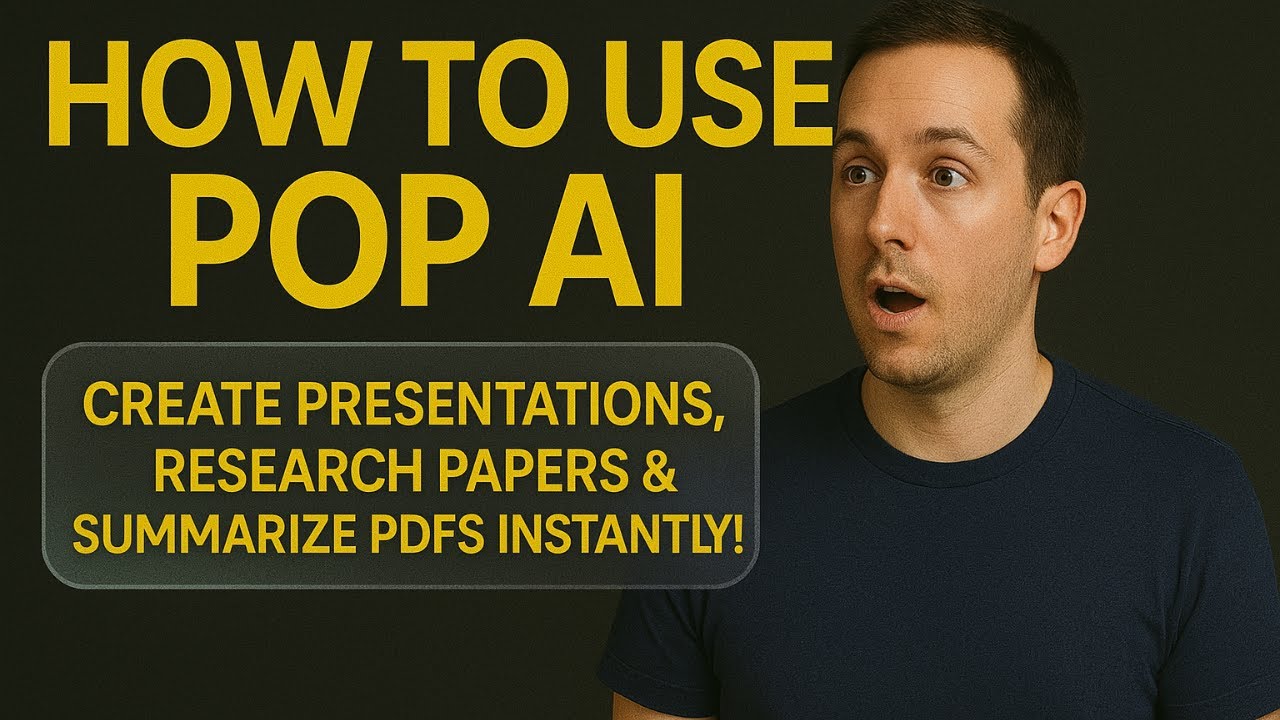 How to Use Pop AI | Create Presentations, Research Papers & Summarize PDFs Instantly!