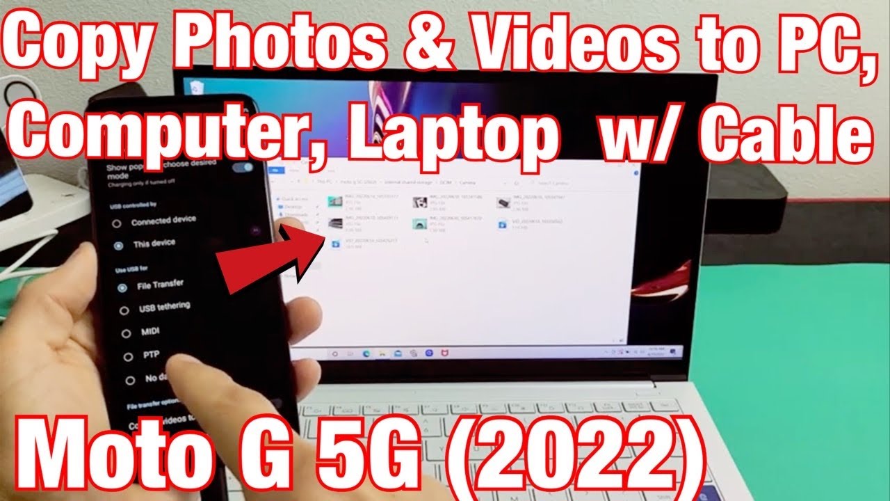 Moto G 5G (2022): как копировать фотографии и видео на компьютер, ПК, ноутбук (ОС Windows)