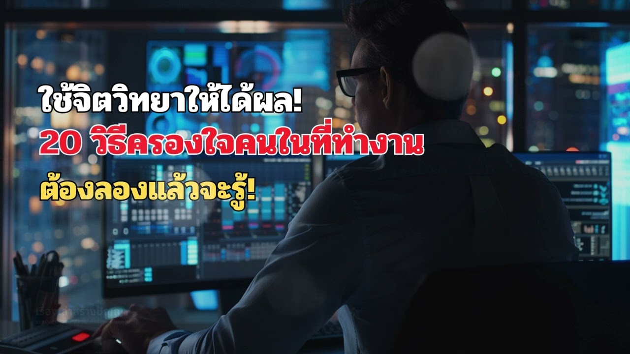 20 เทคนิคจิตวิทยาเพื่อครองใจคนในที่ทำงาน | เทคนิคการทำงาน | EP.27