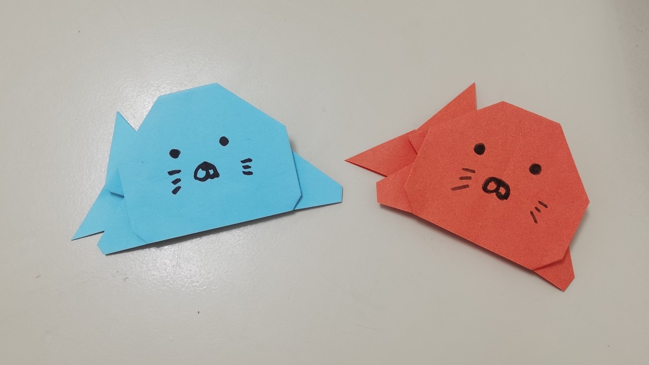 How to Fold a Paper Seal Cute Origami Seals: Easy Paper Craft | Step-by-Step Tutorial Super Easy