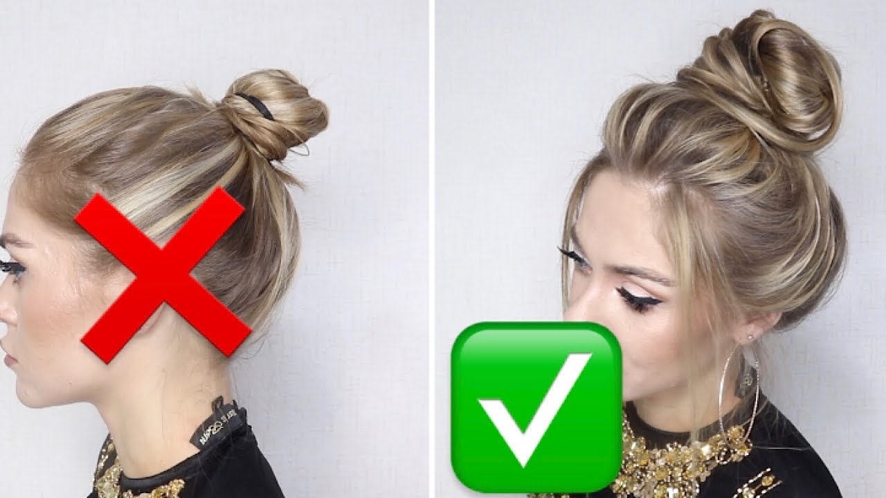 PERFECT MESSY BUN FOR PROM, PARTY, WEDDING | КРАСИВЫЙ ВЫСОКИЙ ПУЧОК ВМЕСТО ОБЫЧНОЙ ГУЛЬКИ
