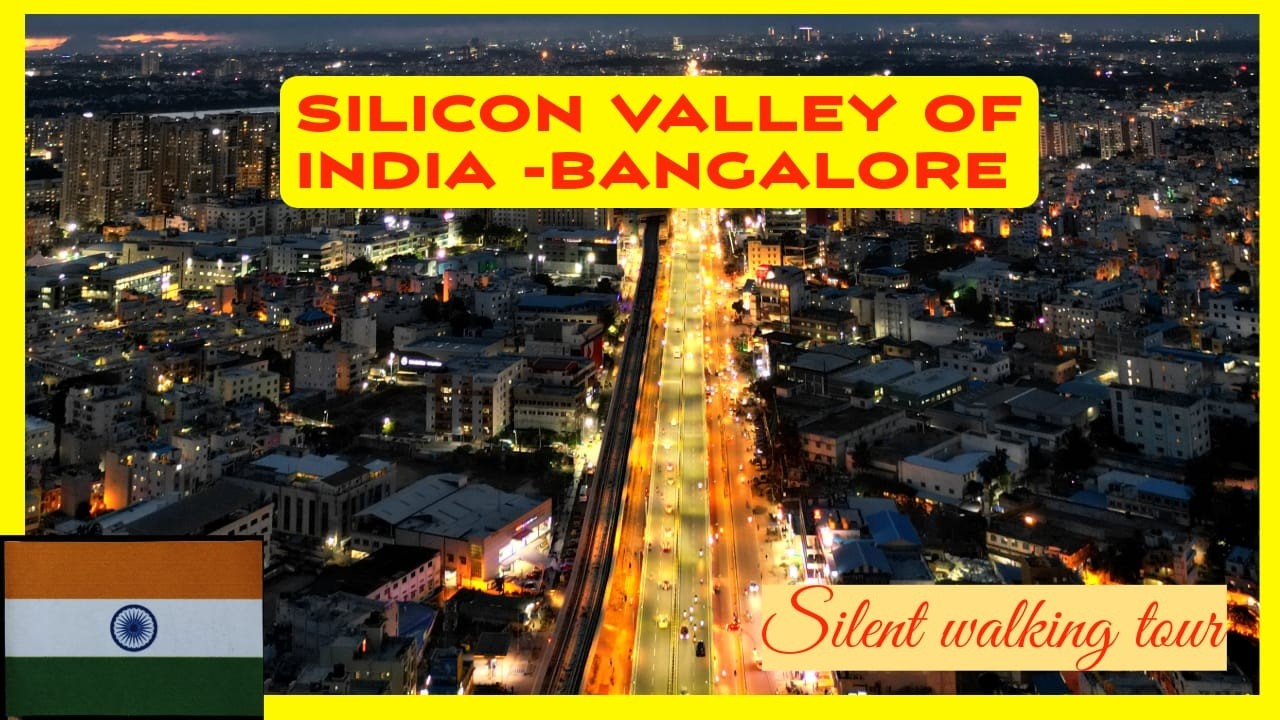 India Street Life 4K �� Evening Walking Tour in Church Street Bangalore Real Ambient Sounds