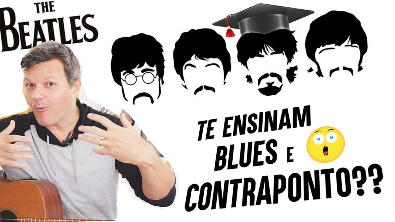 AULA DIFERENTE!😳 Os Beatles te ensinam  BLUES, CONTRAPONTO e RIFF