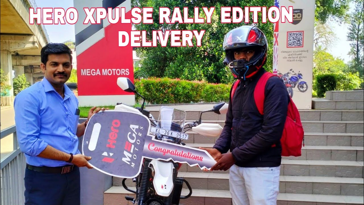 hero xpulse 4v rally edition delivery mega motors aluva 7/11/22