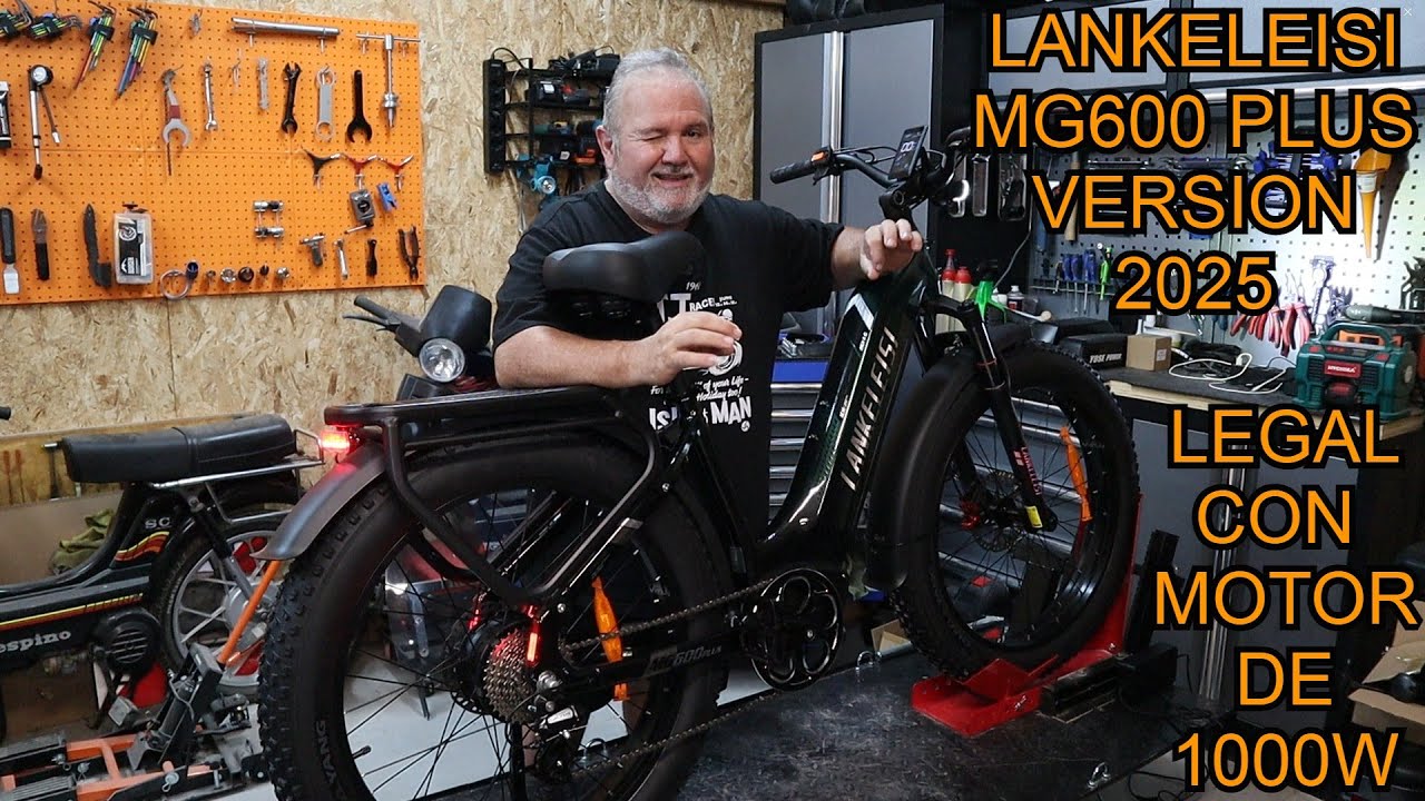 LANKELEISI MG600 PLUS /  BICICLETA ELECTRICA LEGAL CON MOTOR DE 1000W  / GINESSOT