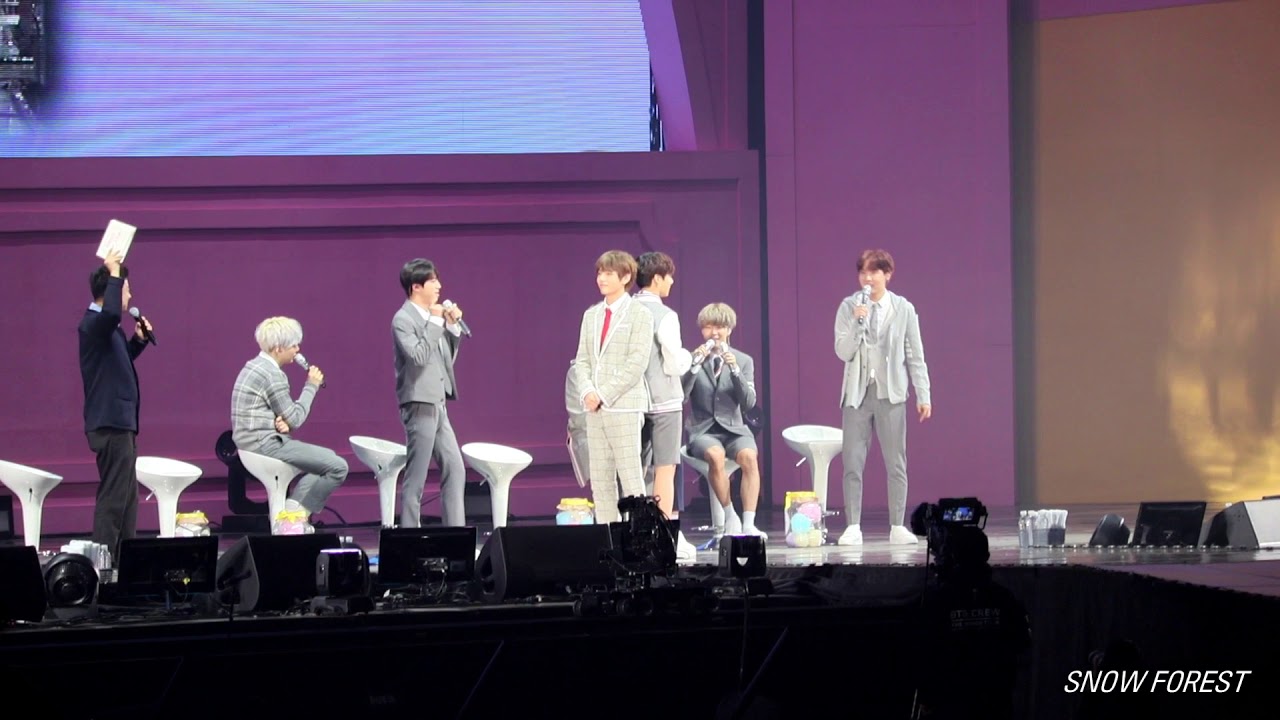 180114 BTS 4th MUSTER 방탄소년단 팬미팅 4기 머스터 - MC talk & 엉덩이 밀치기