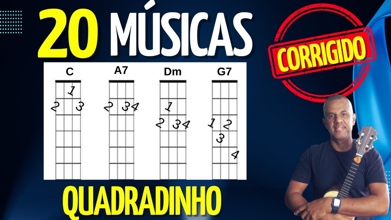 20 MÚSICAS NO QUADRADINHO PARA TOCAR NO CAVAQUINHO