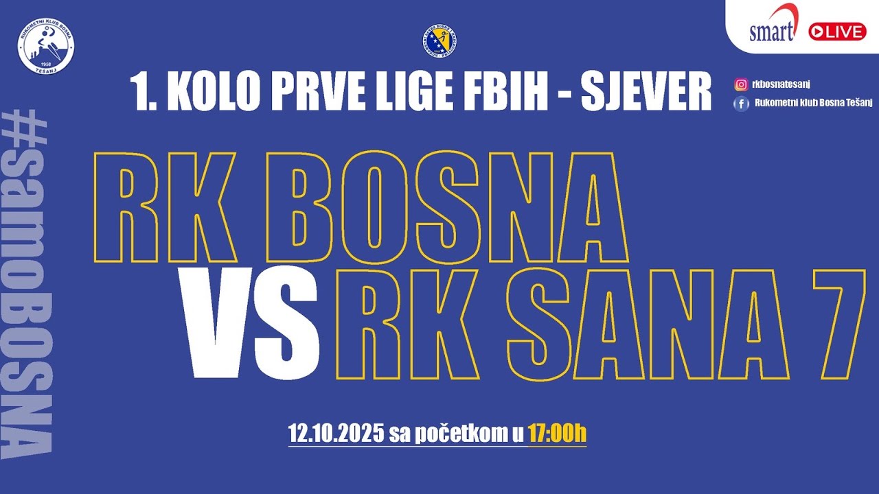 RK BOSNA Tešanj - RK SANA 7 Sanski Most