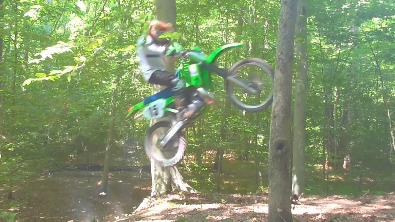 just a guy riding a fresh kdx200