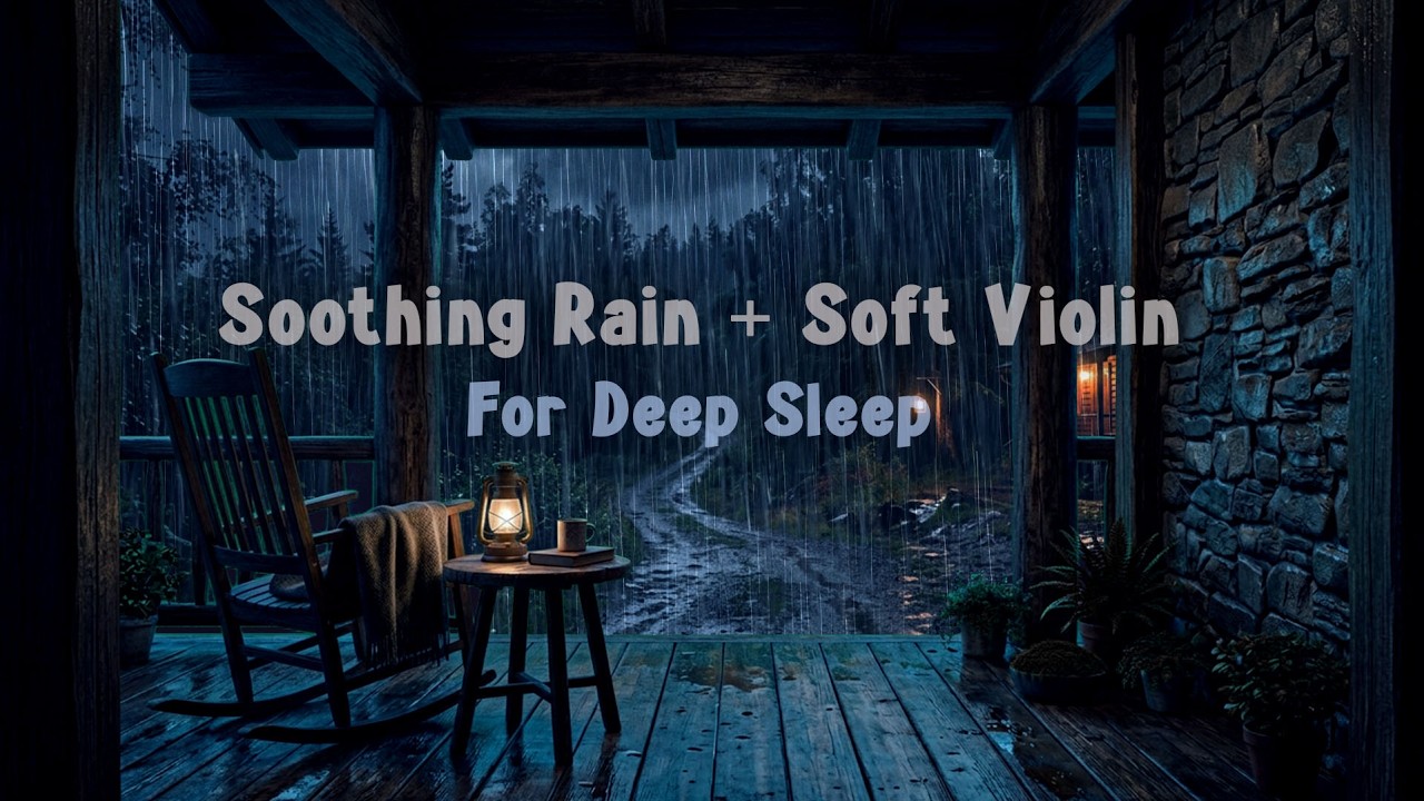 Relaxing Rain & Beautiful Violin 🎻🌧️ for Instant Sleep and Peaceful Nights
