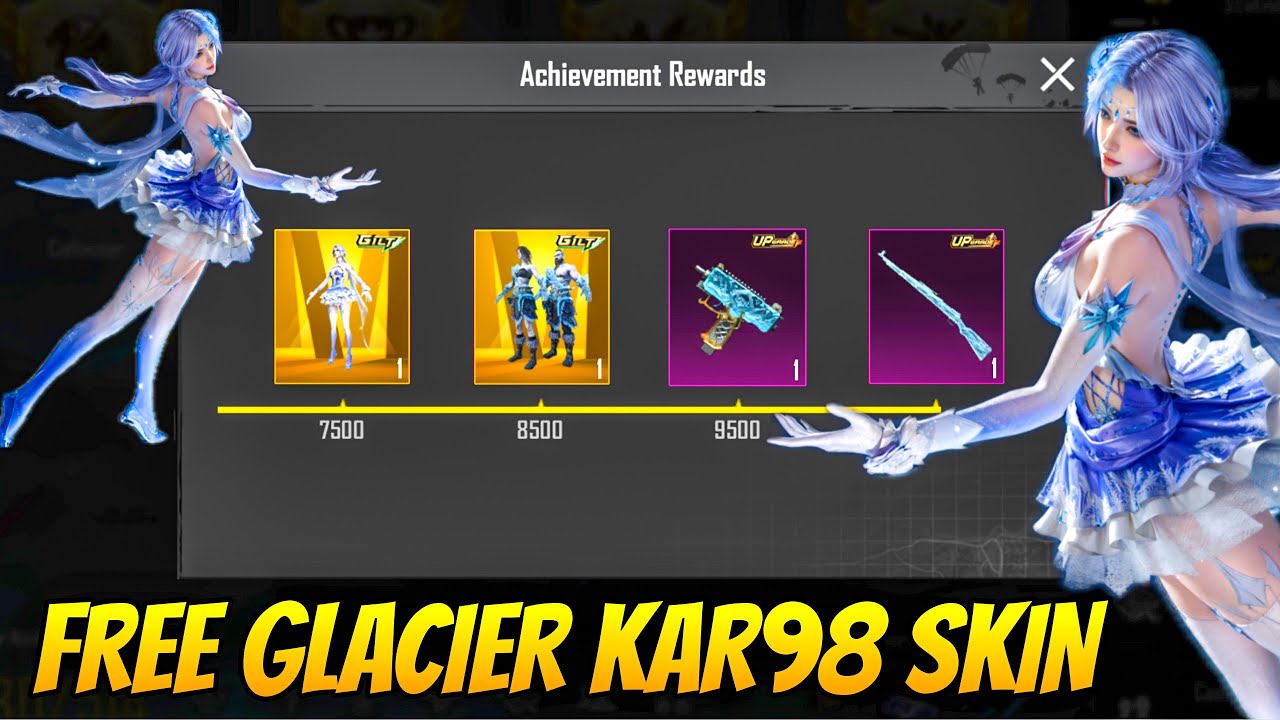 😍FREE GLACIER KAR98 SKIN TIPS & TRICK - 40 FREE 50UC VOUCHER EVENT IS HERE WINTERGLOW CRATE OPENING