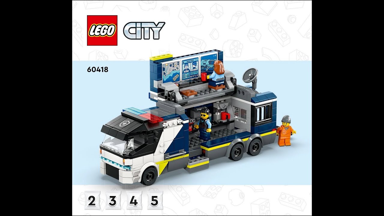 LEGO City 60418 &ndash; Complete Police Mobile Crime Lab Truck Instructions! (Booklet 02 of 02 only)