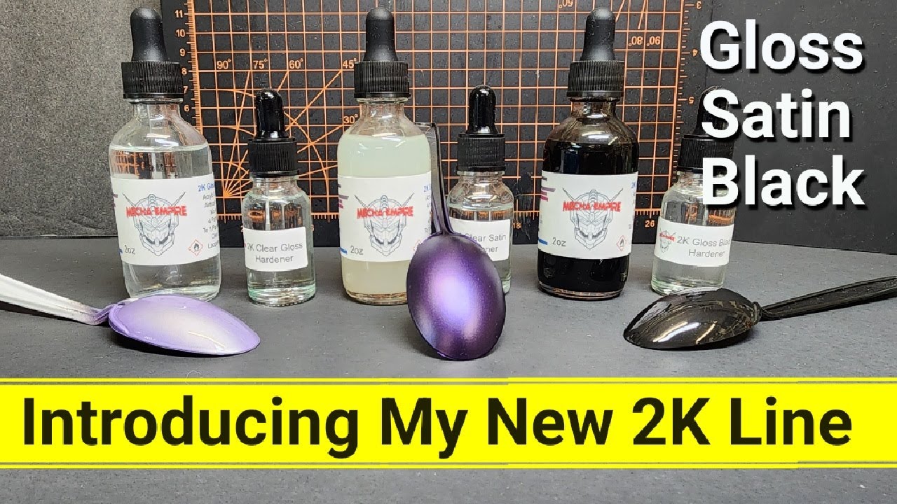 Introducing My New 2K Line - Clear Gloss - Clear Satin - Black - Mecha Empire