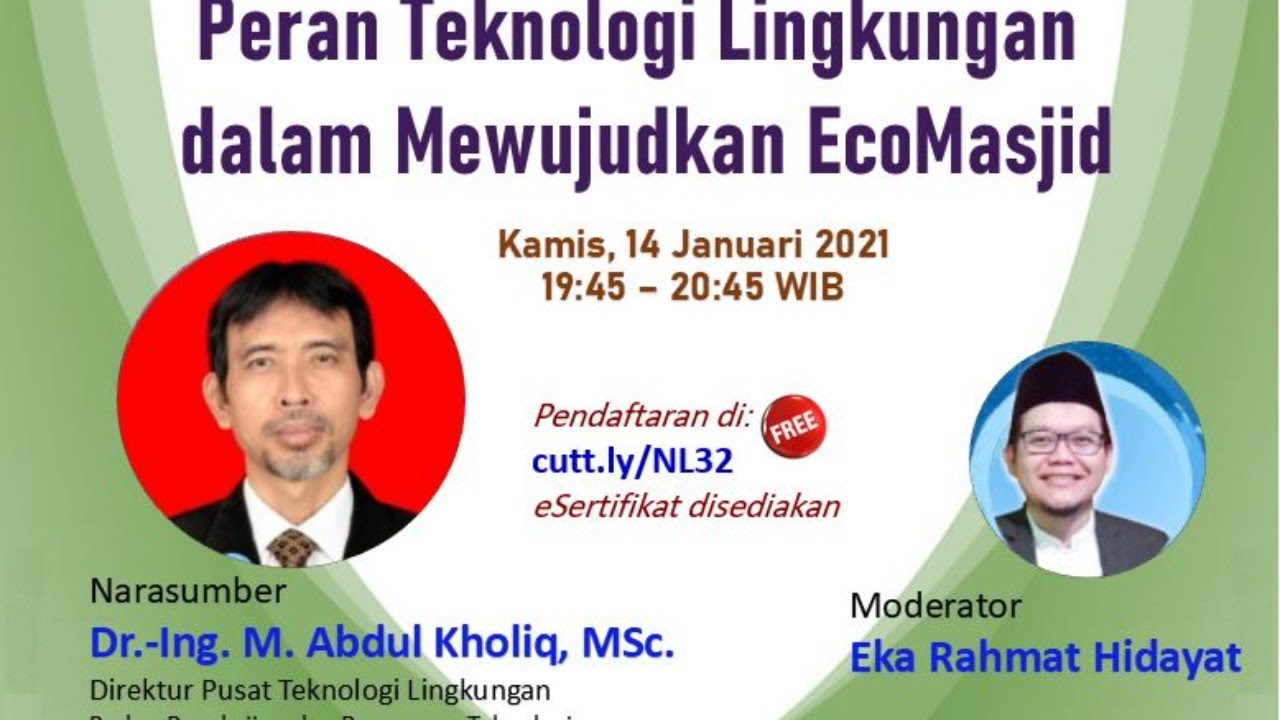 Peran Teknologi Lingkungan dalam Mewujudkan EcoMasjid