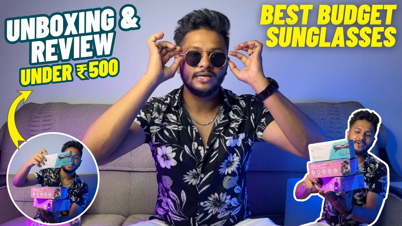UNBOXING : 5 Best Men SUNGLASSES Haul Review 2025 🔥 Best Sunglasses For Men Under 500 | Zahid Akhtar