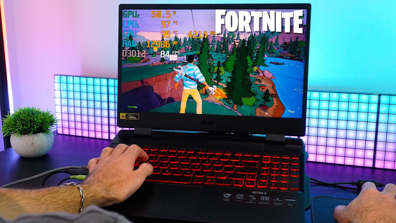FORTNITE на Acer Nitro 5 RTX 3050 &mdash; всё ещё зверь в 2025 году! Тест игрового процесса от первого ...