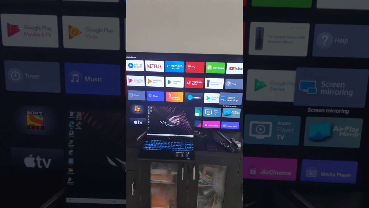 How to connect smart tv to laptop wireless (windows+k)