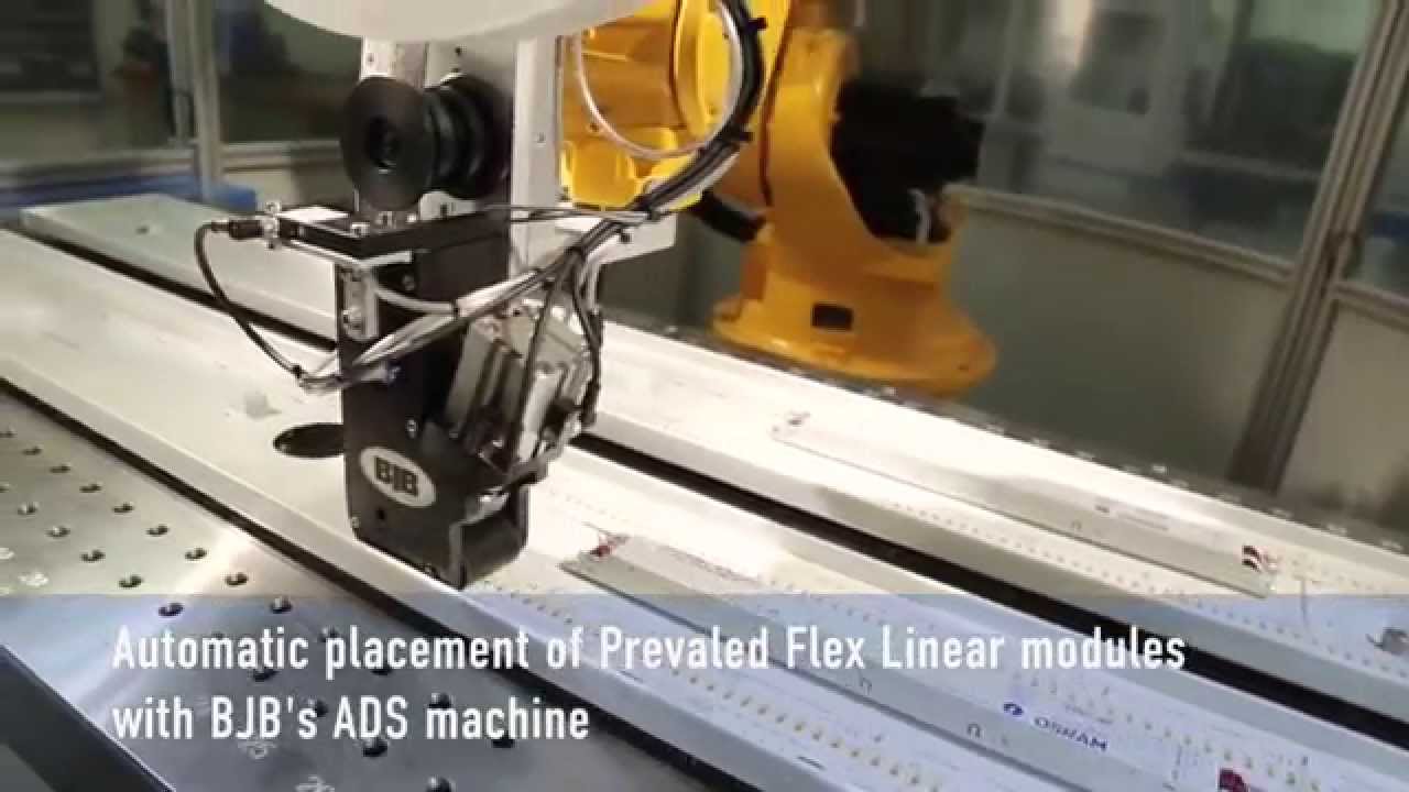 BJB - Automatic placement, wiring and testing of Osram Prevaled Flex Linear modules