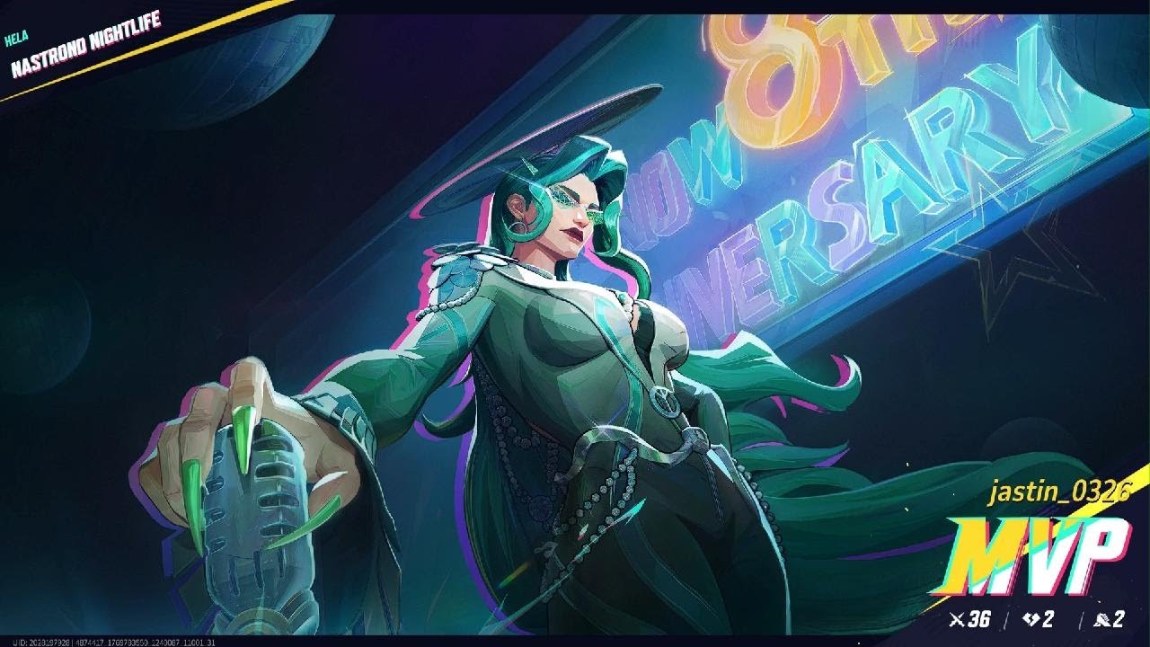 Marvel Rivals Hela Disco of the Dead MVP 36 Kills and 2 Deaths in Symbiotic Surface