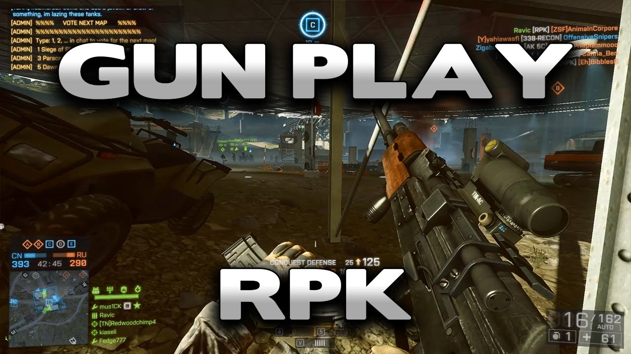 Battlefield 4 Gun Play : RPK